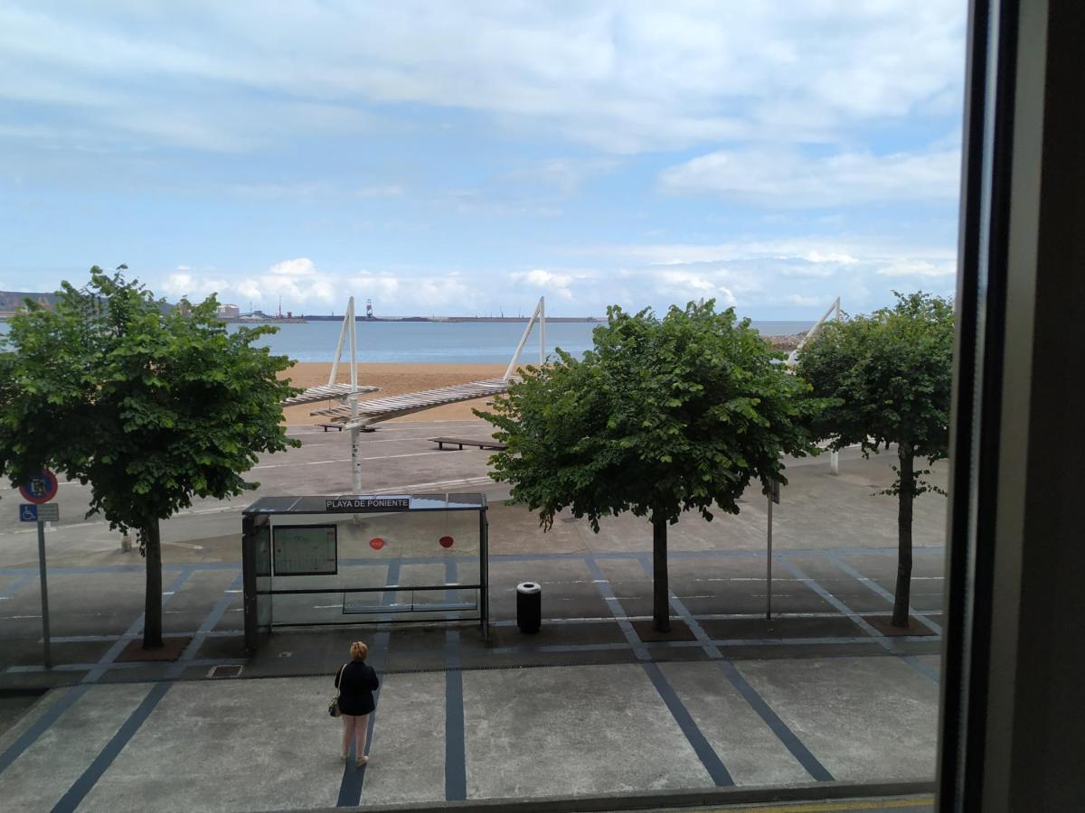 Apto. Vista Playa Poniente 기욘 외부 사진